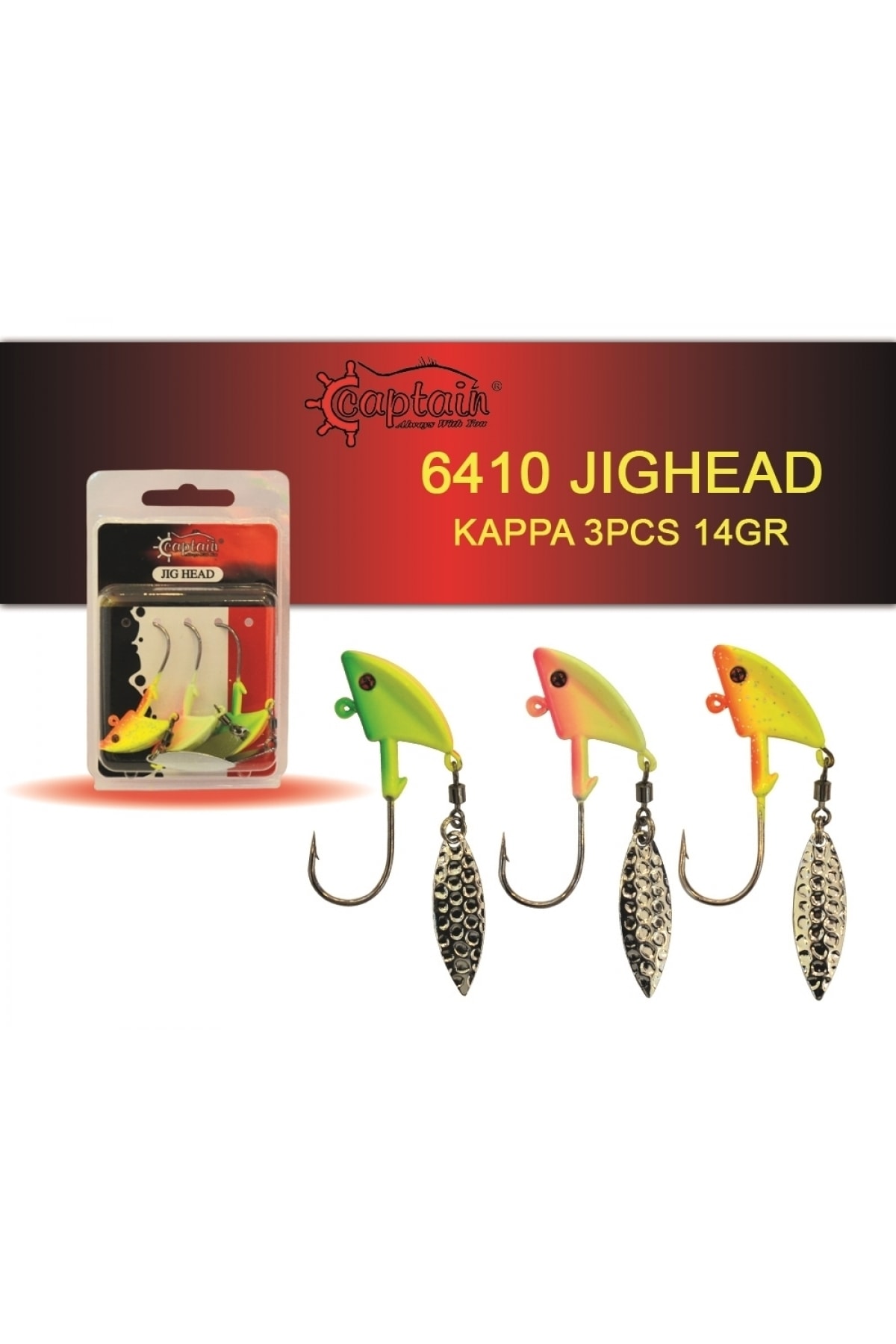 Captain%20Jig%20Head%20Kappa%204’lü%20Mix%20Set%20Kaşıklı%20Jig%20Head%2014%20gr
