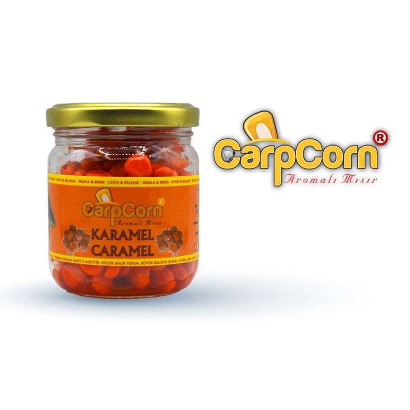 Carp%20Corn%20Kavanoz%20Renkli%20Mısır%20Doğal%20Sazan%20Yemi%20Net%20125gr%20Karamel