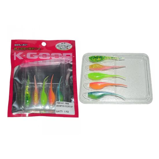 Mutant 3508 Sclops Sübye 7,5cm Aromalı LRF Silikon Suni Yem 5’li Set