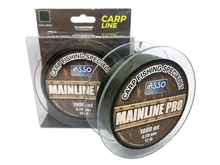 Asso Mainline Pro Special Carp Fishing Line 1.000mt Dark Green 0,30 mm