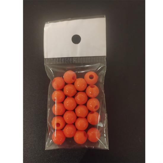 Sazan Boncuk Dip Yemi Turuncu 10 mm (geniş delik) 20’li
