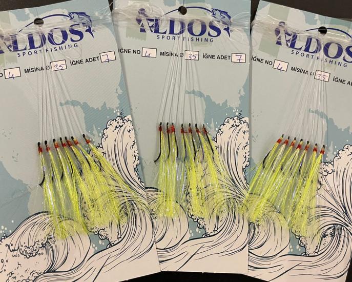 Aldos Çapari 30/35 Kıyı Tekne Bot Çaparisi 4 No Iğneli Uskumru Çinekop Palamut Çaparisi Limon