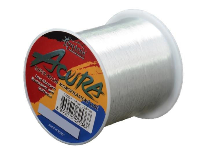 Captain Acura 1.000mt Monofilament Misina Beyaz 0,35 mm