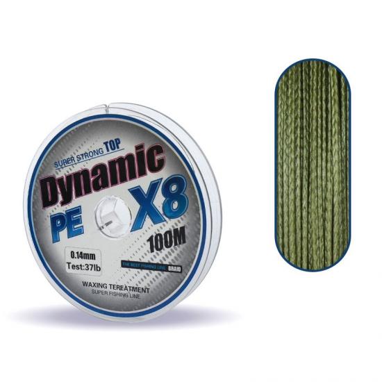 Captain Dynamic Soft PE 8 Örgü İp Misina 100mt Yeşil 0,08 mm