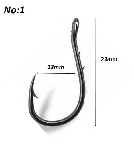 Chinu With Ring Tırnaklı 1 No. Delikli Paslanmaz Black Nickel Iğne