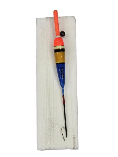 Hassas Şamandıralı Mod.251 (2 Gr) 2 Iğneli Kefal Sokar Melanur Takımı - 6 Mt Misinalı