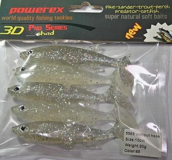 Powerex 3D 5565 10 cm. 65 Silikon Sahte Yem 5li Paket