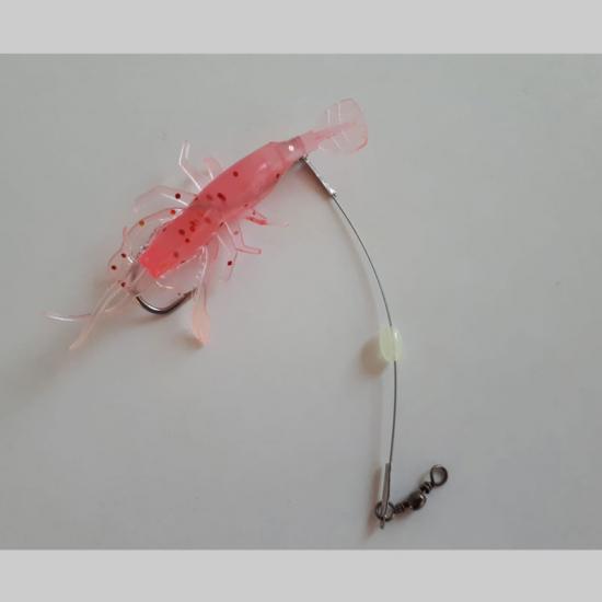 ALDOS Silikon Karides Suni Yem 6 cm Pembe