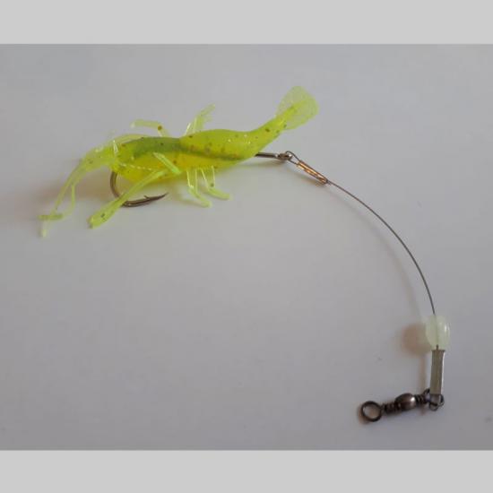 ALDOS Silikon Karides Suni Yem 6 cm Yeşil