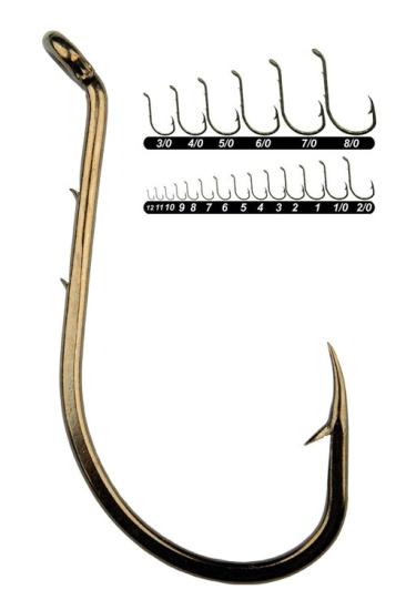 Youvella 1364 Delikli Tırnaklı Papağan Olta İğnesi Bronz 10’lu paket No.3