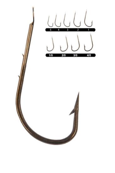 Youvella 1402 Tırnaklı Kısa Pala Dövme Olta İğnesi Bronz 10’lu paket No.3
