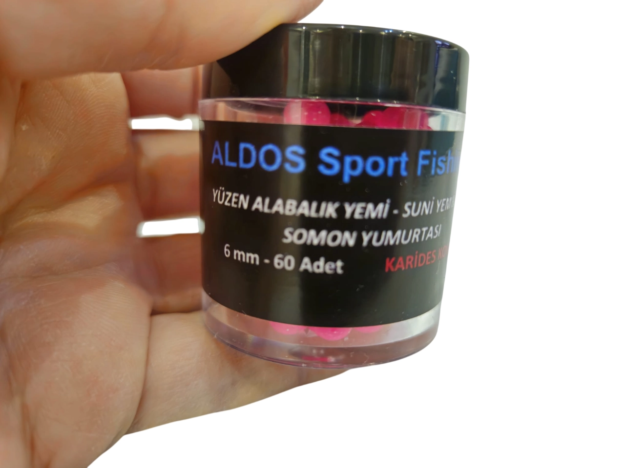 ALDOS%20Karides%20Kokulu%20Yüzen%20Silikon%20Top%20Alabalık%20Somon%20Yemi,%20Somon%20Yumurtası%20(60%20adet)%20Pembe