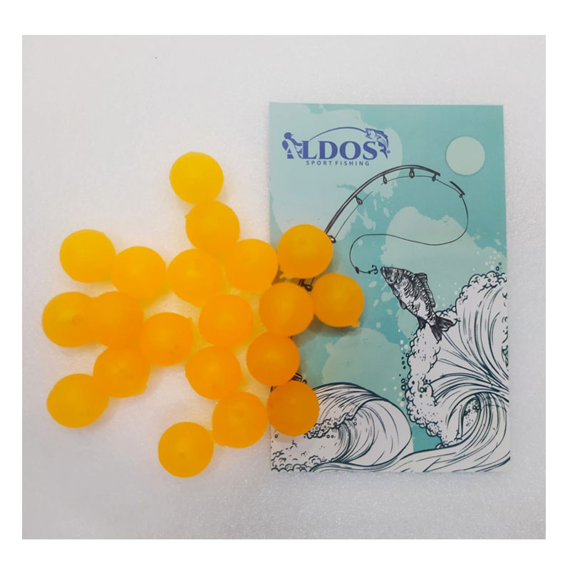 ALDOS%20Fosforlu%20Yumuşak%20Silikon%20Boncuk%208%20mm%2020’li%20paket%20Turuncu